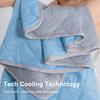 Охлаждающее одеяло Летнее одеяло Легкое Охлаждающие волокна Дышащее Тонкое Двустороннее Самоохлаждающееся Одеяло для сна для жарких ночей Спальня Путешествия