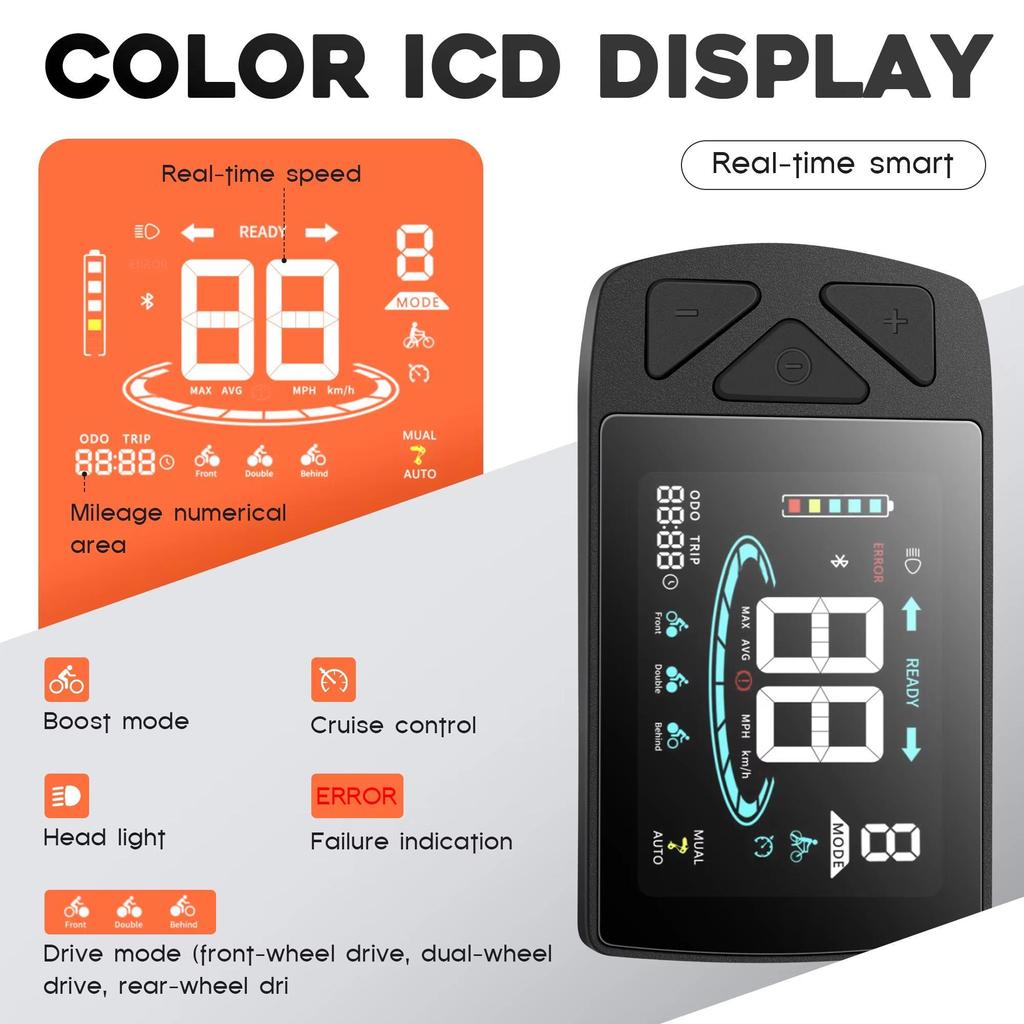 New Ebike EC27 Style 500w Motor 48v 35ah Battery Adult Electric Bike 27 Inch Tire Can Be Ridden On All Terrains E-Bicycle