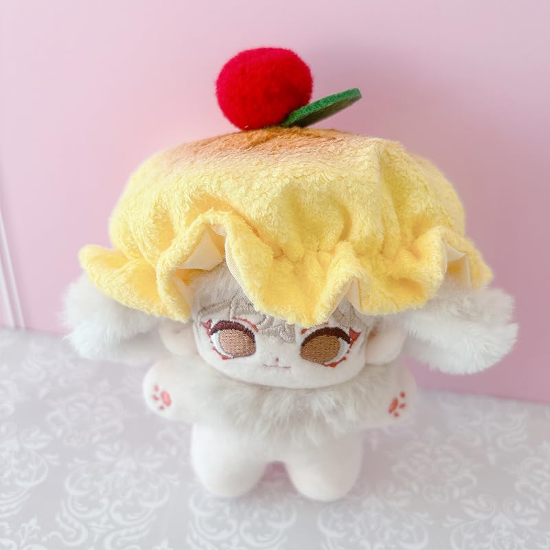 Plush Clothes and Hat for 10cm Plush Toys, Oshikatsu Goods, Ice Pancake Pancake, Yellow [Used]