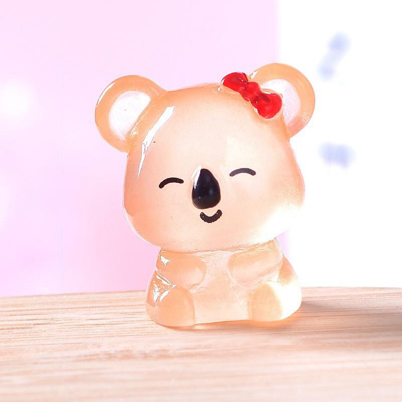 1 шт. красочные светящиеся коалы микро ландшафтные аксессуары уличный миниатюрный декор светящийся в темноте украшение для сада своими руками фея