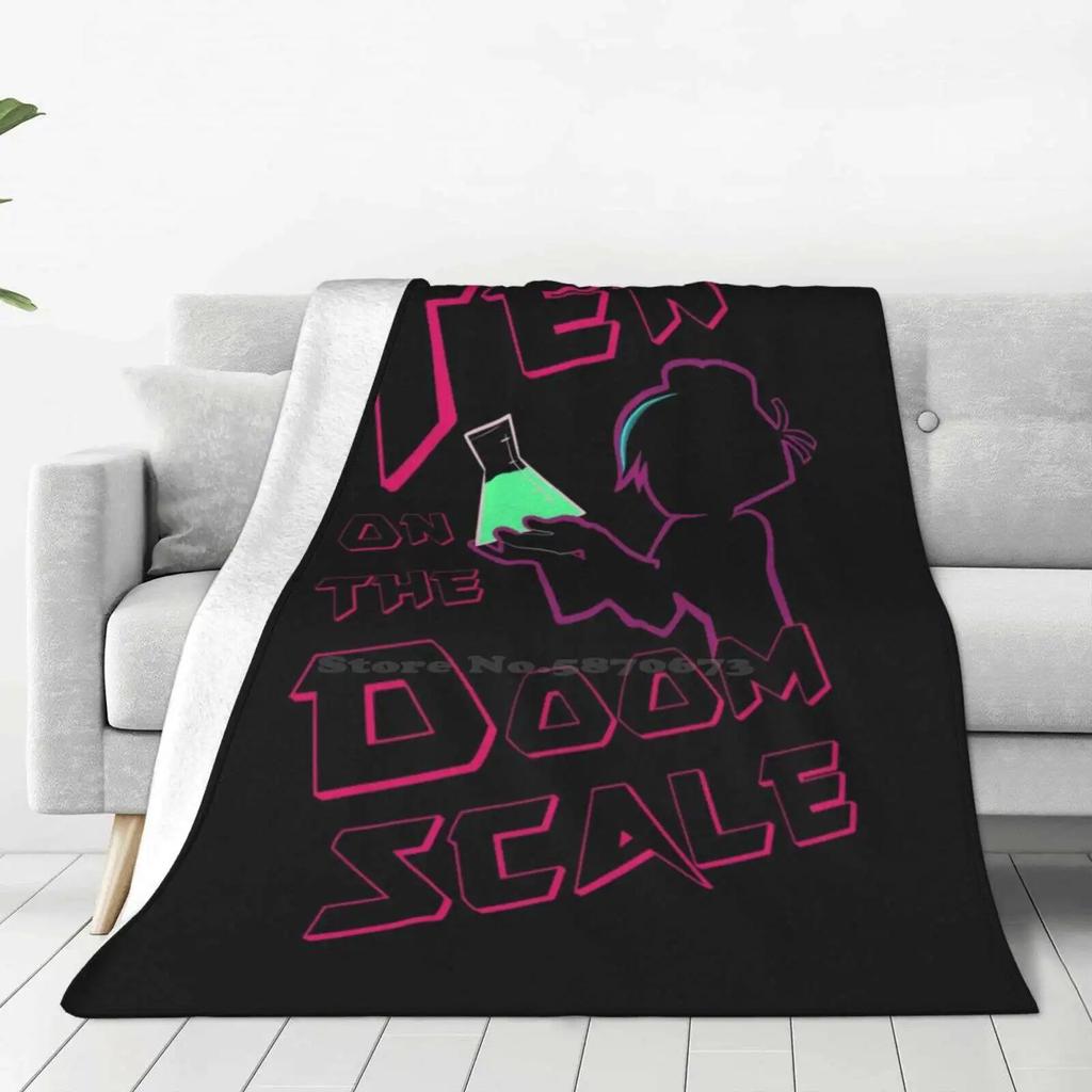 Супер теплые мягкие одеяла Varian-Ten On The Doom Scale на диван/кровать/путешествия Varian Rta Rts Neon Aesthetic Tumblr Cartoon