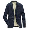Куртка мужская тонкая Slim Fit костюм весна и осень джинсовая куртка деловая повседневная