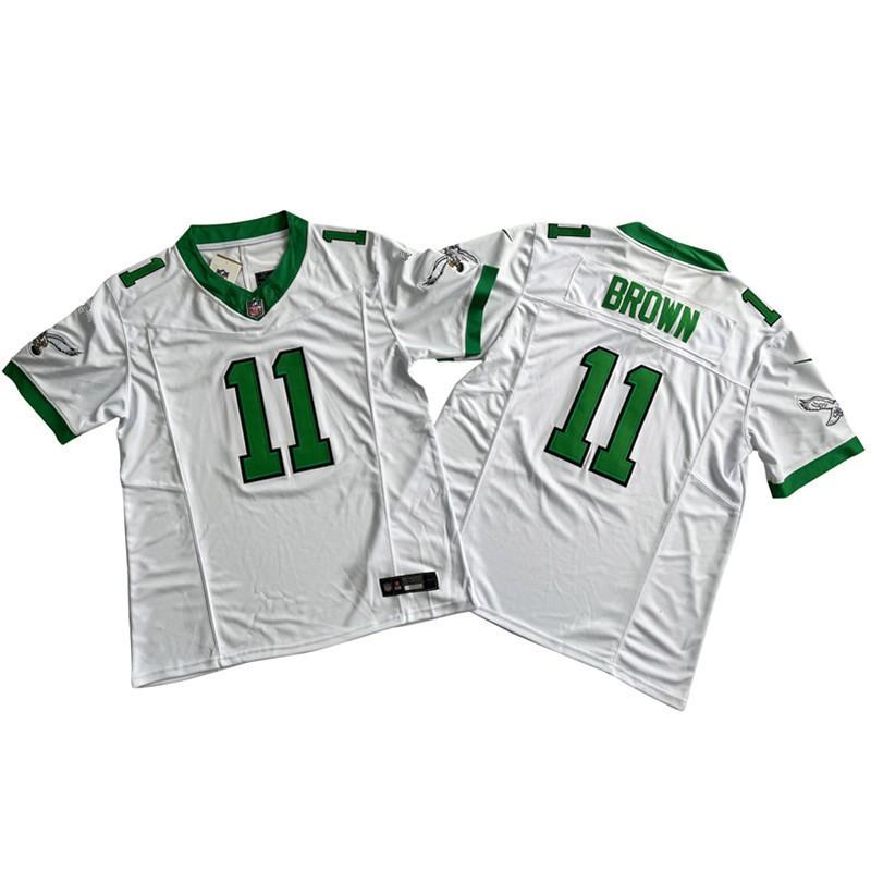 Philadelphia Eagles 11 Brown Mens Football Jersey 2nd 3rd Generation Sportswear