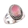 Natural Rhodochrosite Gemstone 925 Solid Sterling Silver Jewelry Ring S.7 Q1z01