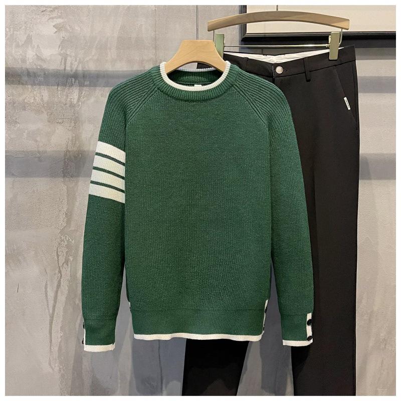 Мужской модный зимний свитер: Универсальный, облегающий, стильный и красивый дизайн для подростков