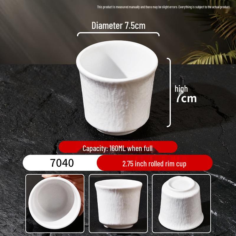 Набор из миски для риса и блюдца для соуса в стиле меламиновой керамики