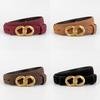 Genuine Twolayer Leather Belt For Women With Pin Buckle And Versatile Fashion Accessory
