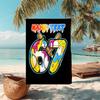 1PC Custom Name "Colorful Baseball Artwork" Beach Towel Highly Absorbent And Sand-Resistant Towel for Swimming, Pool, Yoga, And Travel Lightweight