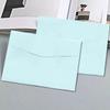 10pcs Blank Invitation Cards Candy Color Macaron Color Greeting Cards Packing Envelope  Postcard