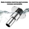 Marine Grade 24mm Straight Exhaust Pipe Kit Crafted of Stainless Steel Thru Wall Tube Pipe Socket Hardware with 3 Screws