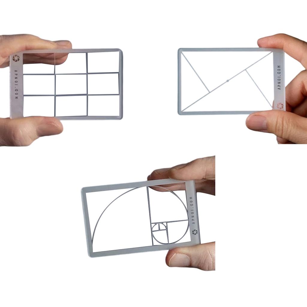 Golden Triangle/Fibonacci Composition Tool View Finder/Viewer Composition Tool Rule of Thirds Composition Viewer Finder