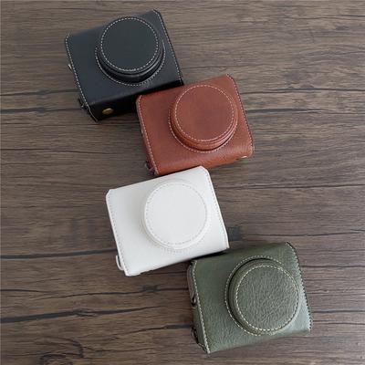 Роскошный чехол для камеры из искусственной кожи для Sony ZV1F ZV-1F ZV1M2 ZV1II ZV-1M2, чехол-сумка для всего корпуса с ремешком
