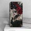 Чехол для телефона Череп Дня Мертвых Для Samsung S25,S24,S21,S22,S23,S30,Ultra,S20,Plus,Fe,Lite,Note,10,Черный Чехол