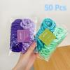 50Pcs/bag Women Elastic Hair Band Scrunchie Ponytail Holder Headwear Rubber Hair Ring Korean Girls Hair Accessories