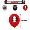32pcs Classic Horror Movie Party Decorations Includes Banner Cake Topper Balloon
