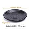 Melamine Black Imitation Porcelain Plate - Versatile Dish for Hot Pot, Barbecue, and Cold Dishes