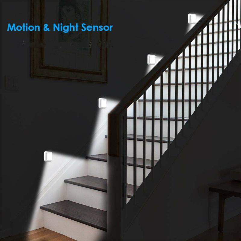 Светодиодный настенный светильник для шкафа, лестницы, встроенного датчика движения, ночник для ванной комнаты, кухни, спальни