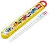 Skater Chopsticks and Chopstick Case Silver Ion Tomica ABS2AMAG Children's Set, Ag+ Antibacterial, 21, 16.5cm,