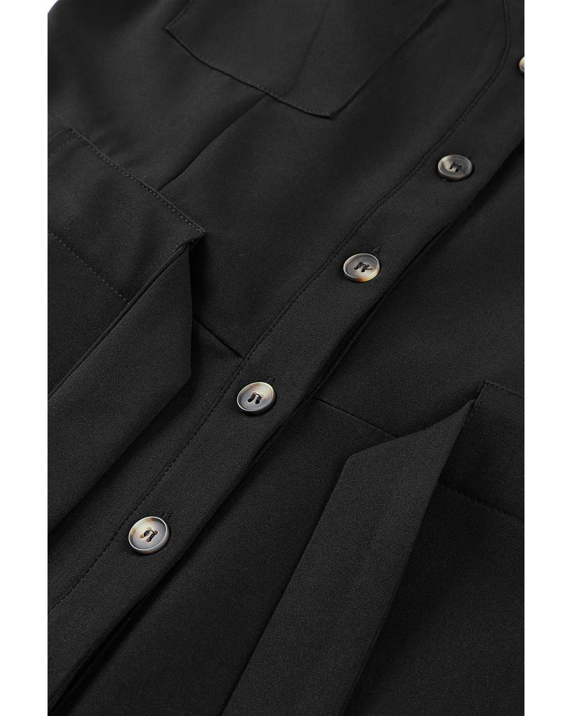 Azura Exchange Укороченный комбинезон без рукавов с поясом