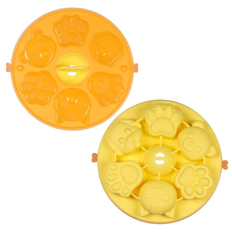 Силиконовая форма для детского питания и торта - Фигурки медведя и сосиски