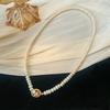 Супер Высокое Качество 100% Натуральный Пресноводный Жемчуг 14K Позолота Женская Короткая Цепочка Колье-Чокер Без Выцветания Свадебные Подарки