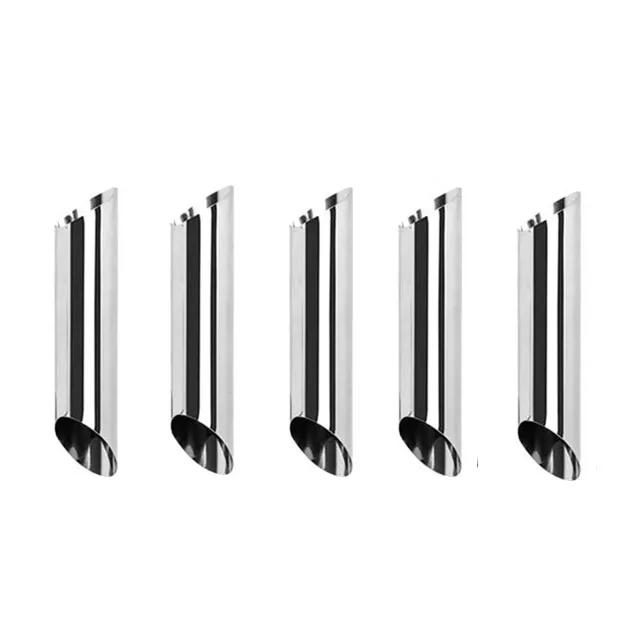 5/10 шт. кухонные конусы из нержавеющей стали для выпечки, рожки, форма для рулета, спиральные трубочки для выпечки круассанов, печенья, десерта