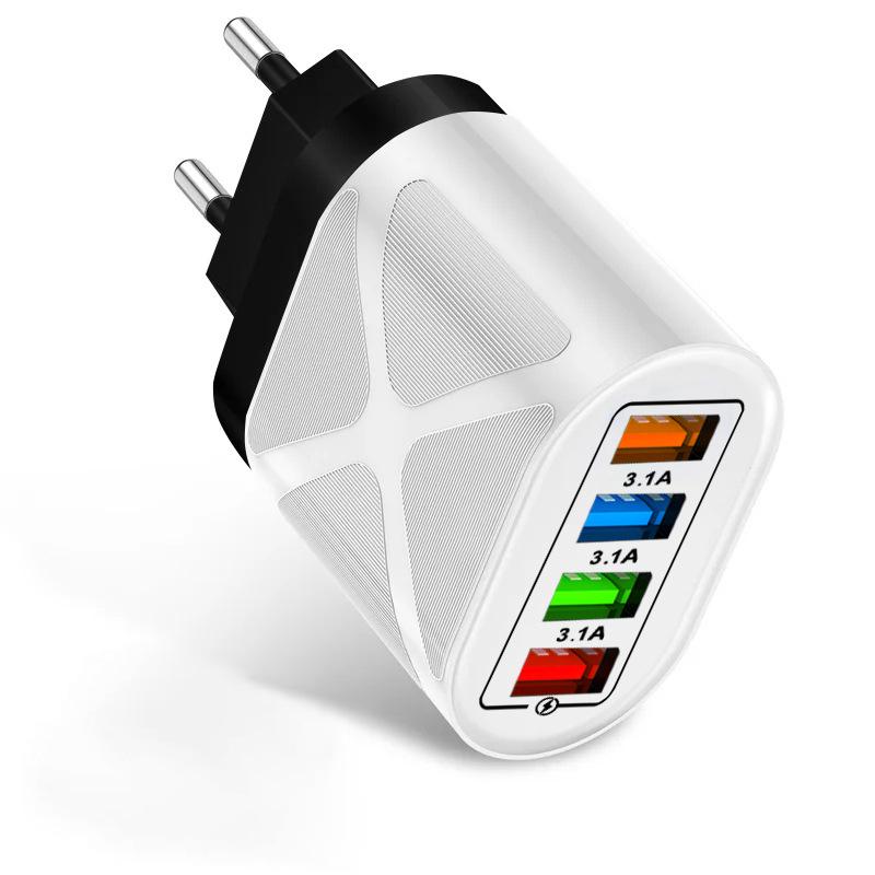 PD33W QC3.0 65W GaN Многопортовое Быстрое Зарядное Устройство Европейского Стандарта с Поддержкой 9В/12В