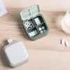 2025 New Design Pill Case Portable 4 Grids Nordic Pill Box Drug Tablet Medicine Storage Holder Splitter Organizer Container Case