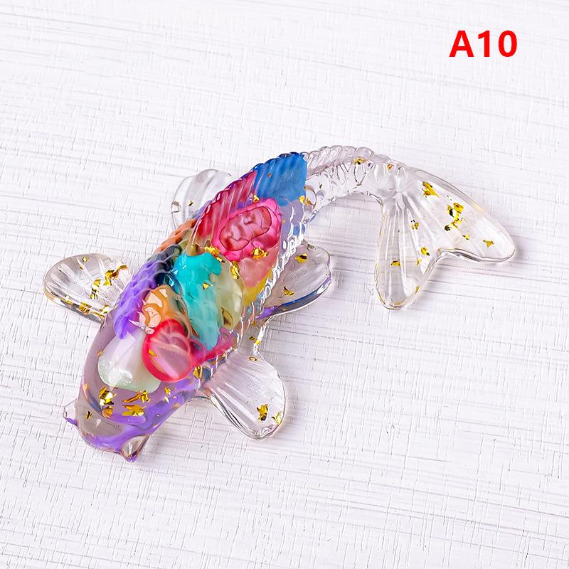 Каменная Галька Фигурка Счастливый Карп Кои Смола Мини Кварц Фантазийная Статуэтка Карпа Домашний Декор Настольное Украшение Подарок