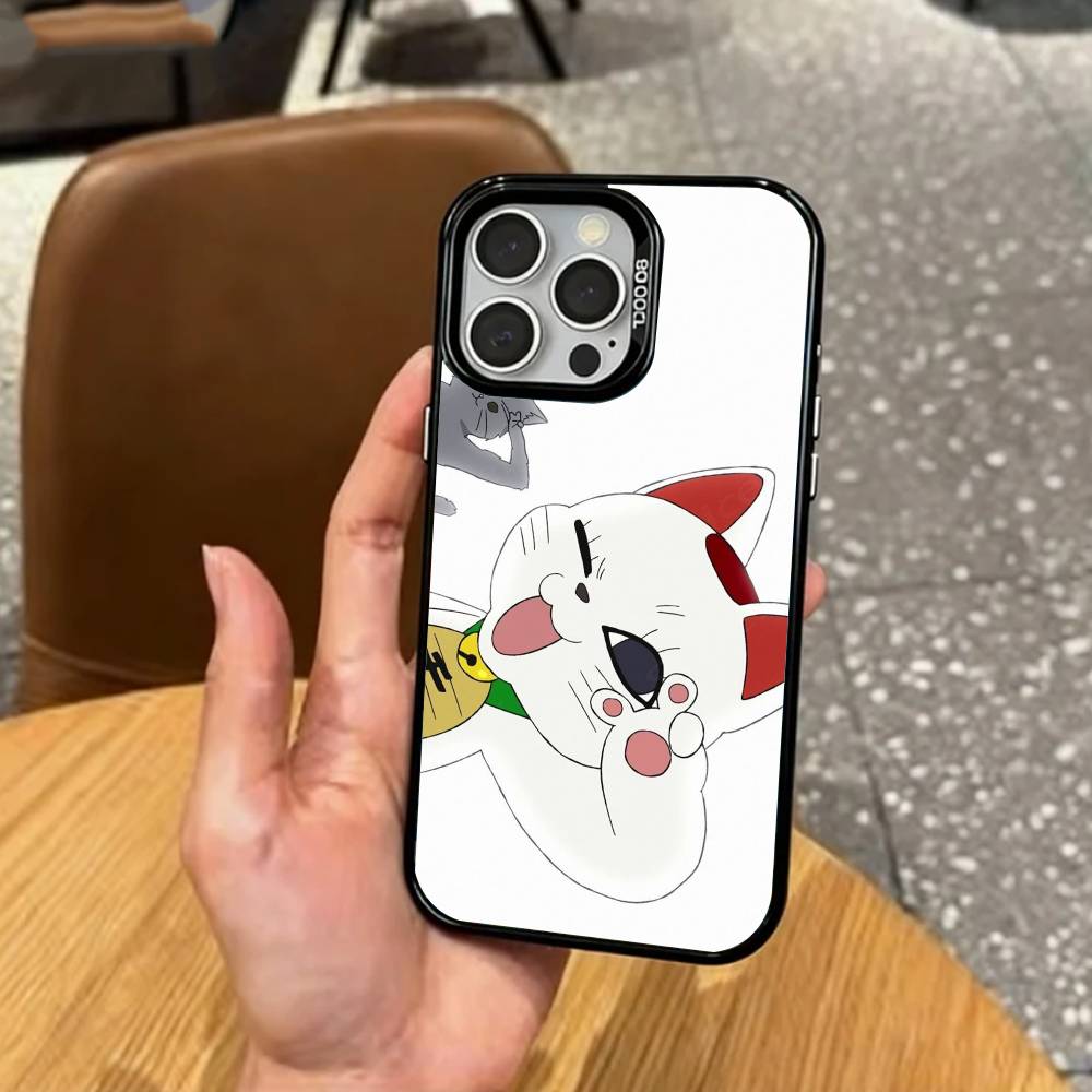 T-Turbo Cat G-Granny Funny    Phone Case For iPhone17,16,15,14,13,12,11 Plus,Pro Max Colored Silver Plated Inside Cover