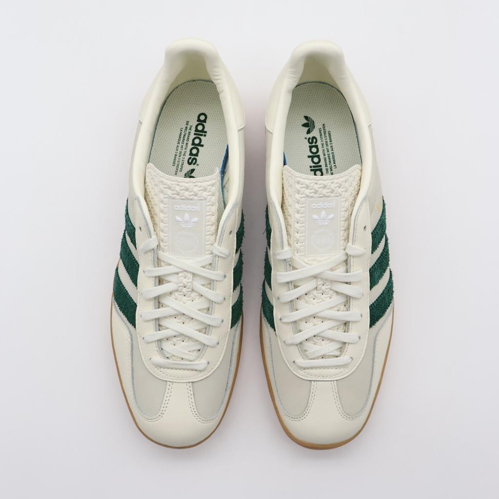 ID2567 emmi adidas Gazelle Indoor Off White Dark Green Footwear White (Мужской)