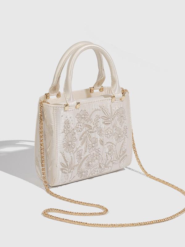 2025 Элегантная женская вечерняя сумочка из кружева и жемчуга