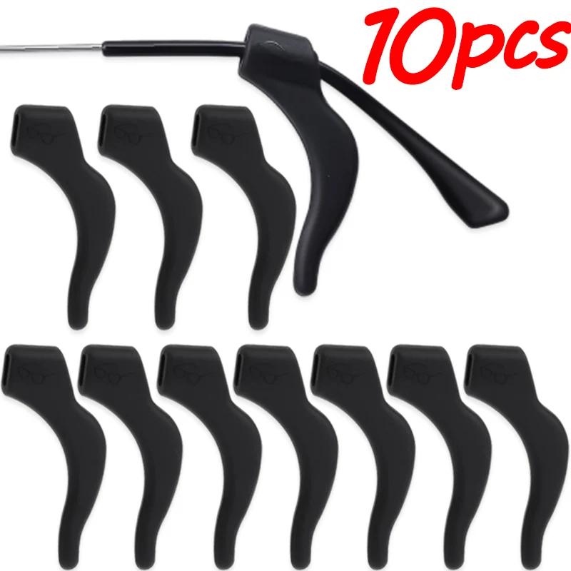 2-60pairs Silicone Anti-slip Ear Hooks Women Men Antiskid Glasses Leg Ear Sleeve Clear Anti-fall Eyewear Holder Accessories