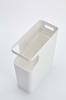 Yamazaki Dust Box & Side Table White W38 X D18.5 X H45 Cm Tower Tower Trash Can Night Table 3988
