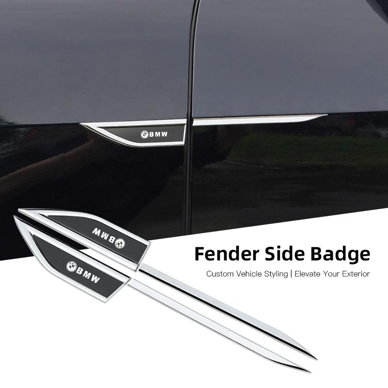 Car Metal Emblem Stickers Auto Badge Decorative Sticker For BMW X5 X6 X7 E28 E90 F20 E34 E53 GT G30 G26 M3 M4 M5 F98 F95 F96 F94 RR8