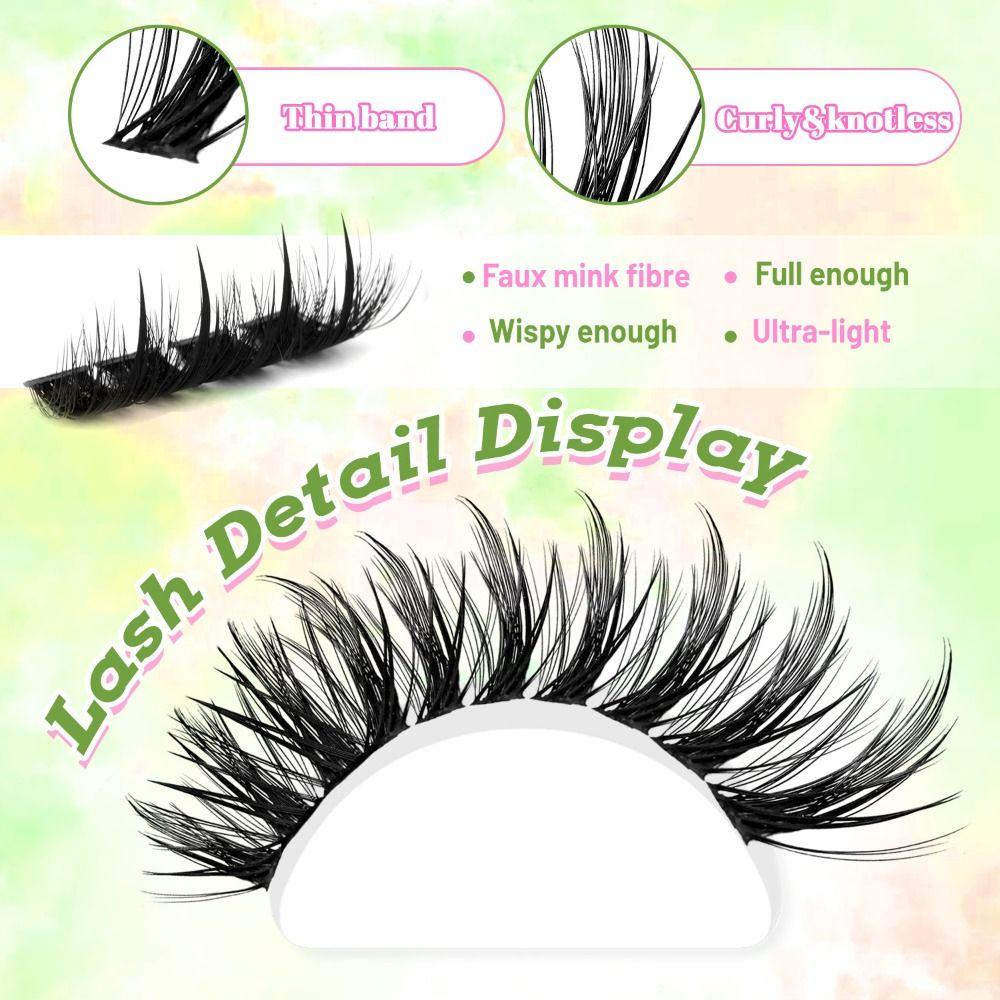 8-16mm Length False Eyelashes Natural Look Fake Eyelash DIY Lash Extension Kit Eye Lash Extension
