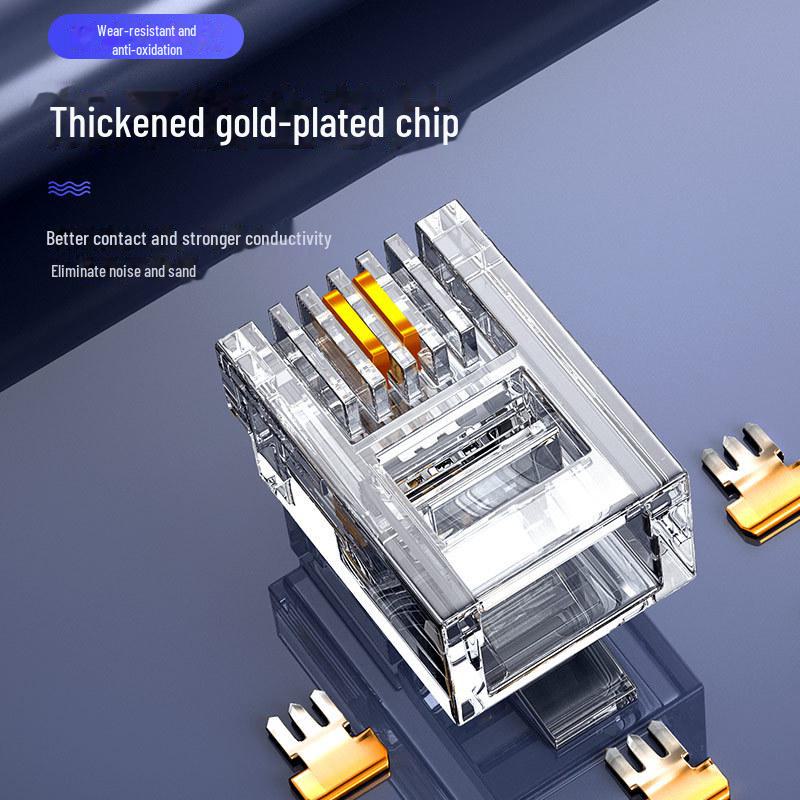 Shanze 2/4-жильный телефонный и факсимильный стационарный разъем, вилка 6P2C/4C, 4P4C