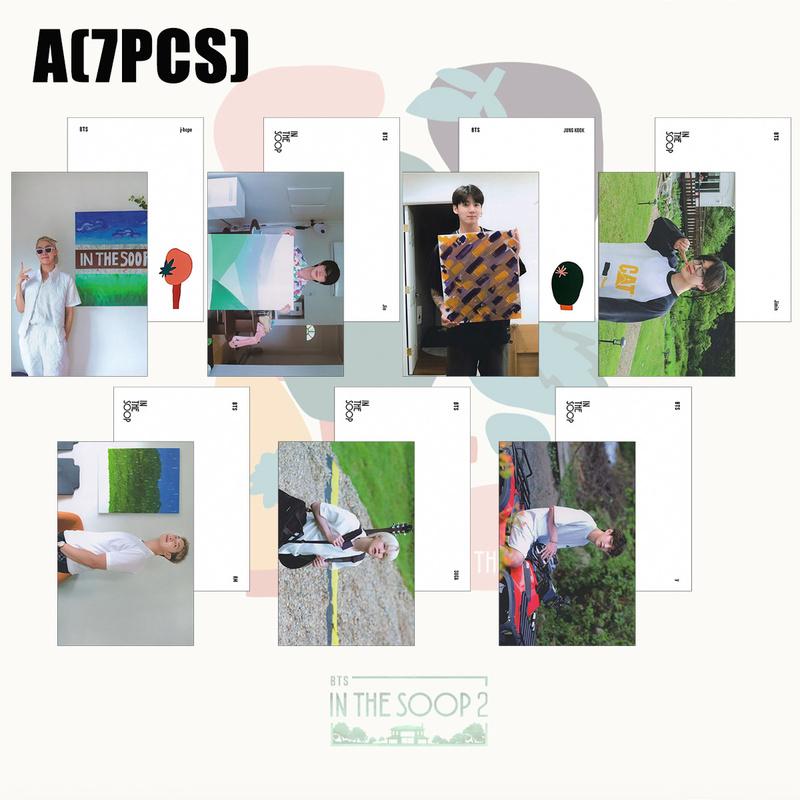 7 шт./компл. K-POP BTS варьете «IN THE SOOP S2» фотооткрытка ЛОМО открытка для фанатов АРМИЯ