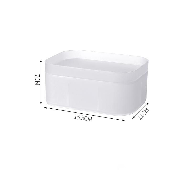 Органайзер для макияжа для косметики, большая вместительная коробка для хранения косметики, настольная ювелирная коробка для лака для ногтей, пластиковая матовая сетка для макияжа