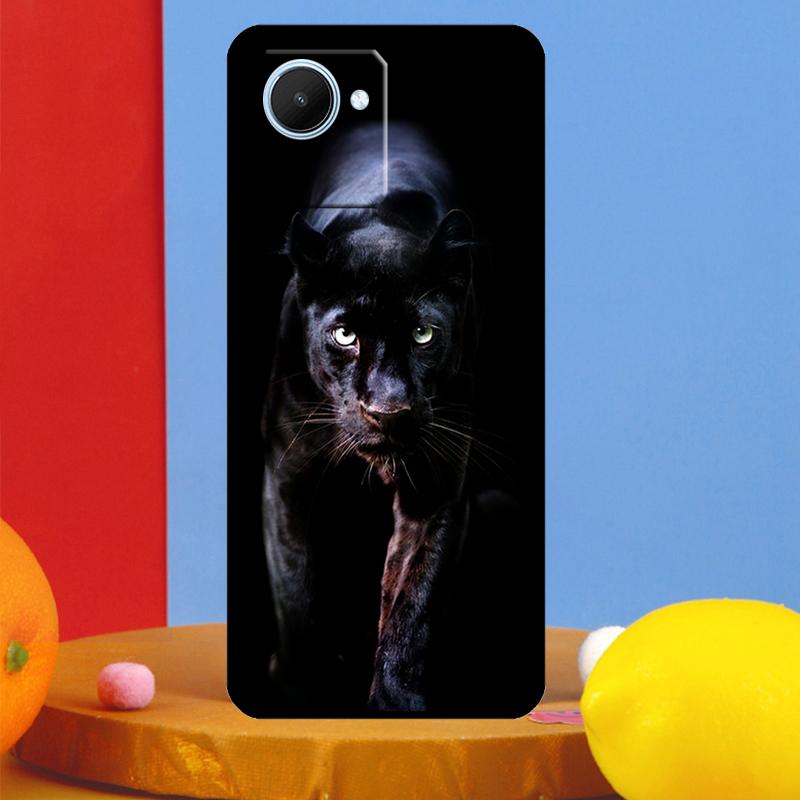 Животное Пантера Для Realme C55 C53 C67 C51 C35 C33 C31 C30 C25s C21Y GT Neo 6 5 9 10 11 12 Pro Plus Чехол