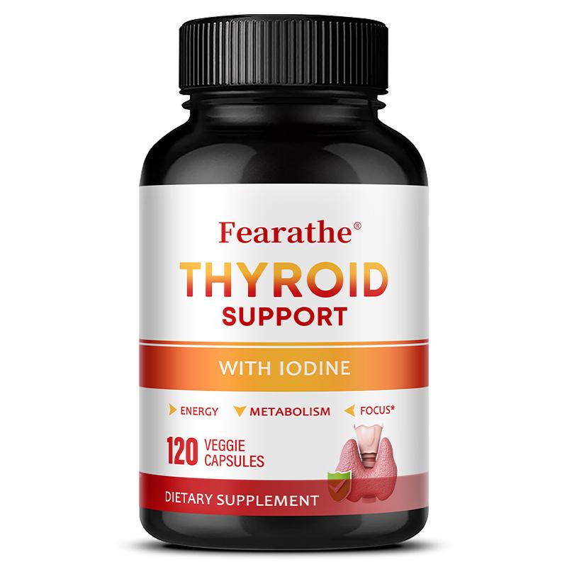 Thyroid Vegetable Capsules With Iodine, Zinc, Selenium, Blend, 120 Veggie Capsules