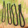 Shungite Necklace for EMF Protection // Tumbled Shungit Beaded Necklace