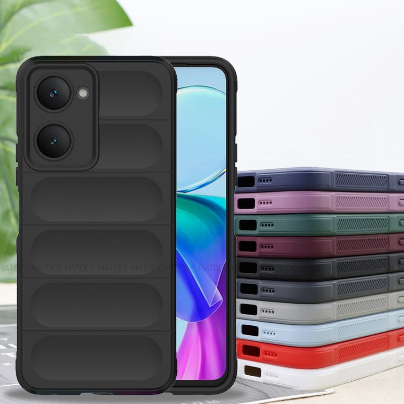 Чехол для Vivo Y28s Для Vivo Y28s 5G Чехол Бампер Противоскользящий ТПУ Ударопрочный Силиконовый Защитный Чехол на Заднюю Панель Телефона Для Vivo Y28s