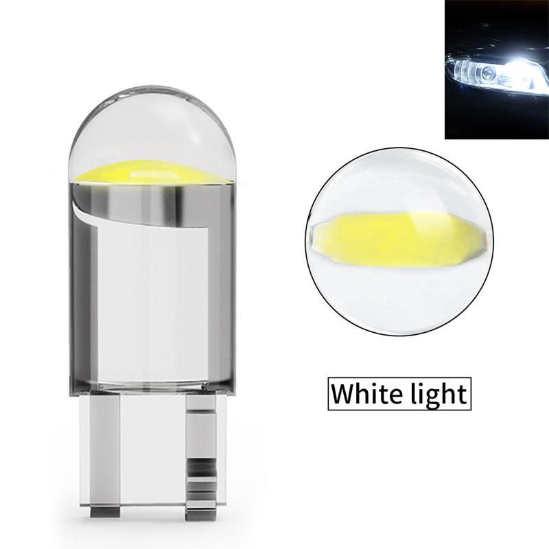 W5W Led T10 Car Light Cob Clear 6000K Auto Automobiles Motor License Plate Lamp Dome Light Reading Drl Bulb Style 12V
