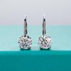 Carat D Color Moissanite Diamond Dangle Drop Earrings 925 Sterling Silver Bow Cuff Earrings Charm Jewelry