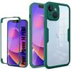Protective Case - for iPhone - 14 Plus - 360 Degree - Night Green - Semi-rigid