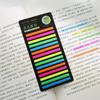 300 Sheets Rainbow Color Index Memo Pad Extra Thin Sticky Fluorescent Transparent Note Index Stickers Adhesive Label School Supplies Kawaii Stationery