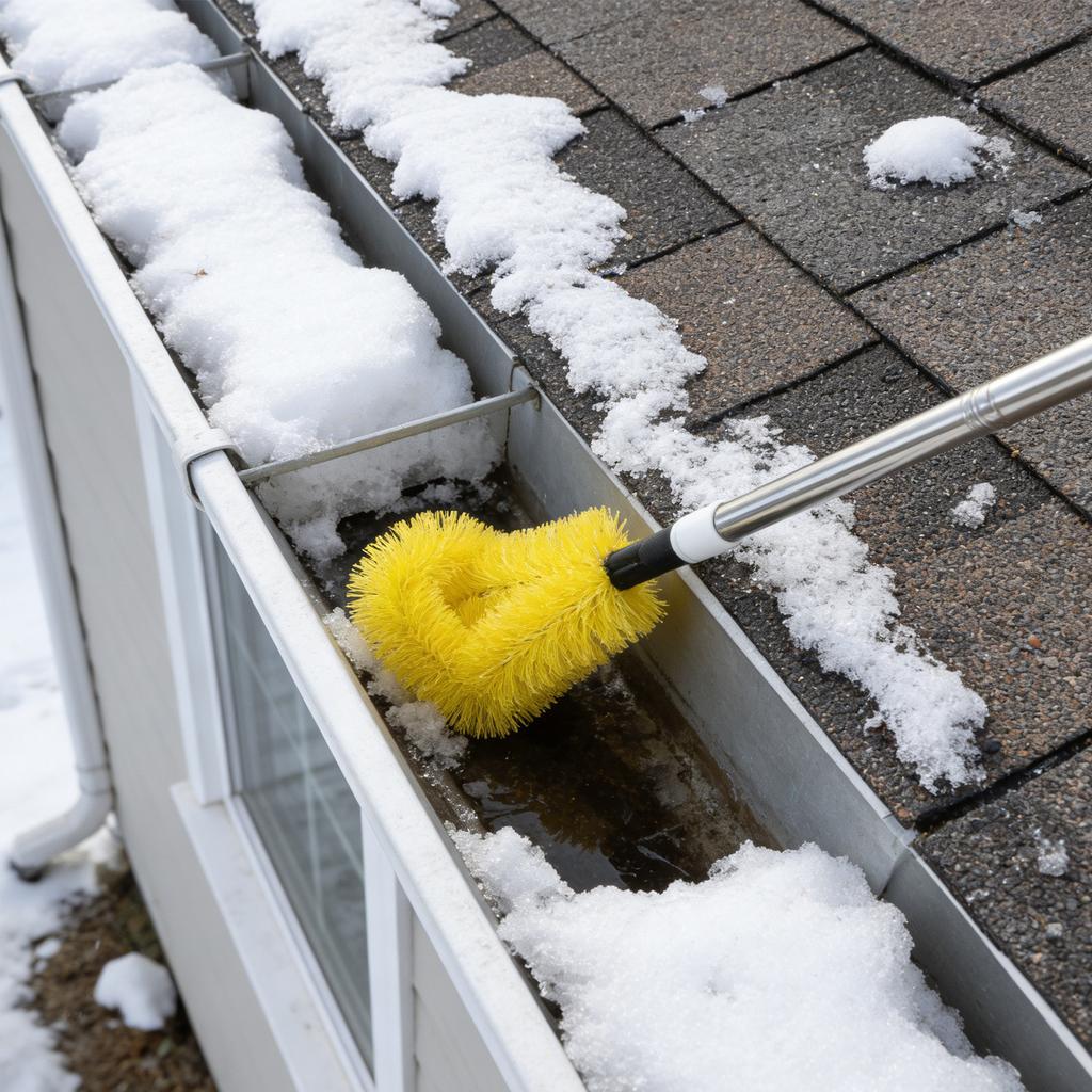 230cm Extendable Telescopic Gutter Cleaning Brush Roofing Tool Easy Remove Sink Filter Sewer Brush For Roof Drainage Clean Tool