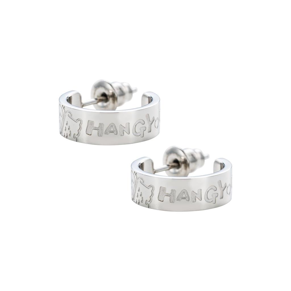 Хангёдон Персонажи Sanrio Серьги из нержавеющей стали Полукольца обе [Белый клевер] (2 шт/для ушей) САСТ-P007SV