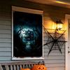 Large Size Fake Window Banner Hanging Design Horror Hanging Cloth  Home Decoration